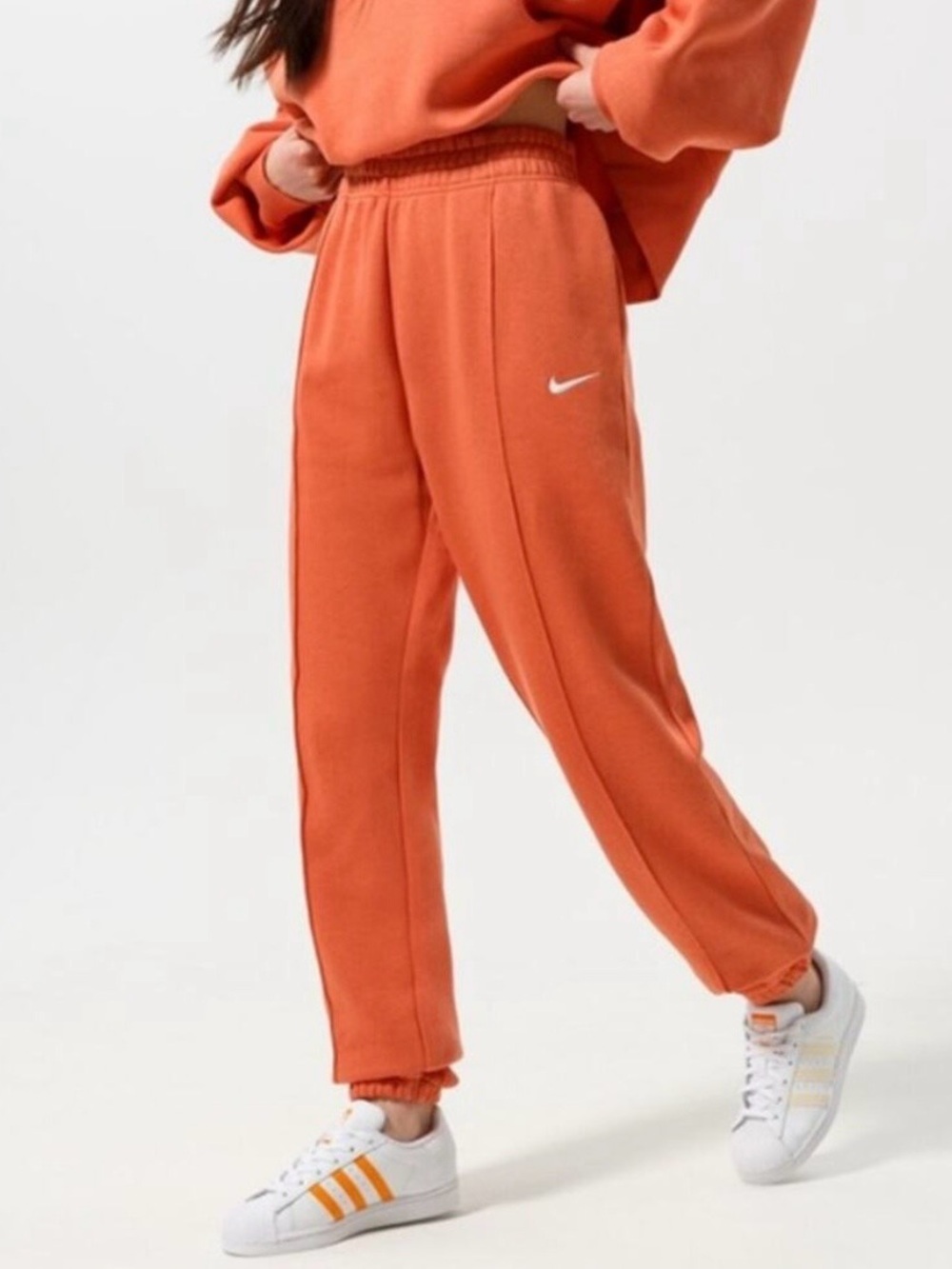 NWOT Women’s Nike Essential Orange Women's Fleece Sweats, XS